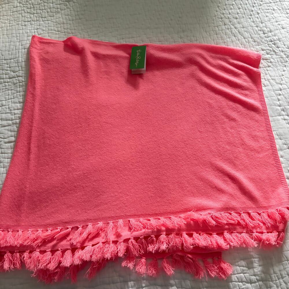 Lilly Pulitzer NWT Limonada Cashmere Wrap Guava Melon